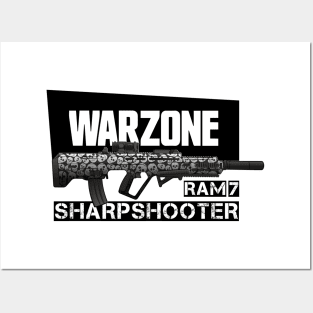 Warzone RAM7 auto rifle sharpshooter print (Call of Duty guns) Posters and Art